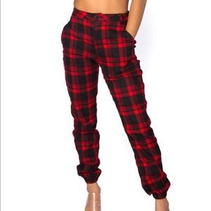 Plaid Joggers